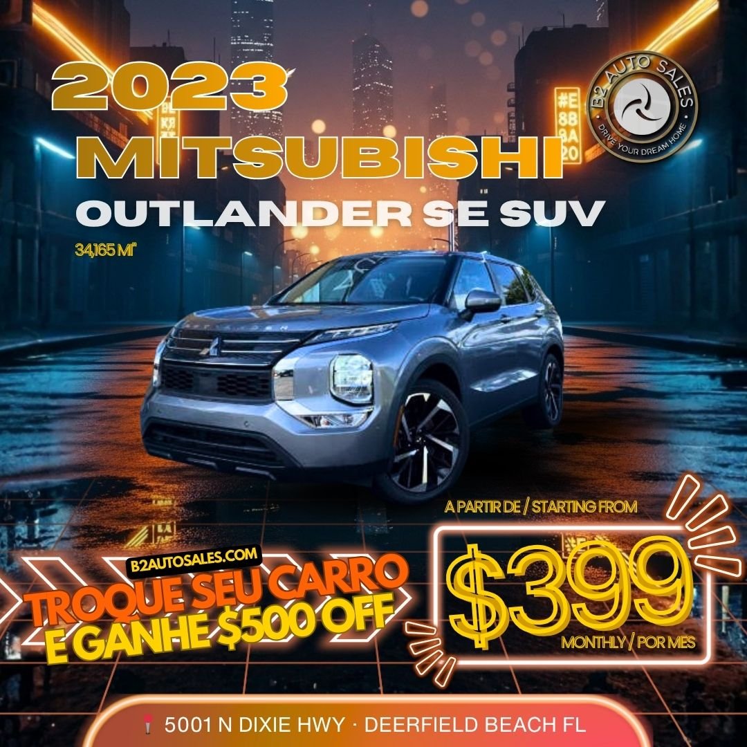Mitsubishi Outlander campaign creative from the B2 Auto Sales project