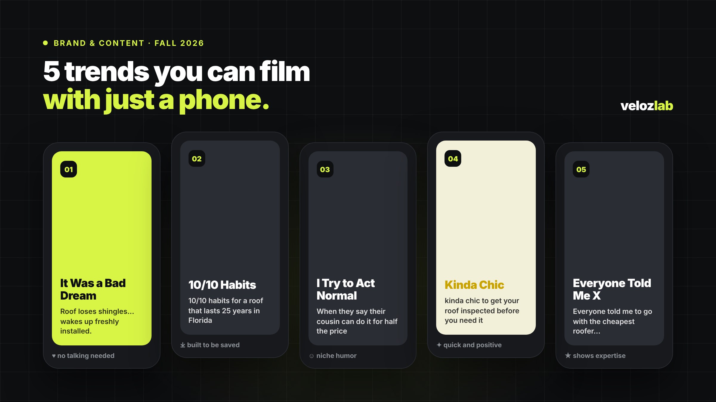 Five fall 2026 social media trends a local business can film with a phone
